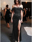 Sheath Column Formal Prom Dresses Minimalist Dresses Formal Evening Party Sweep Brush Train Sleeveless Strapless Charmeuse With Pleats Ruched Slit