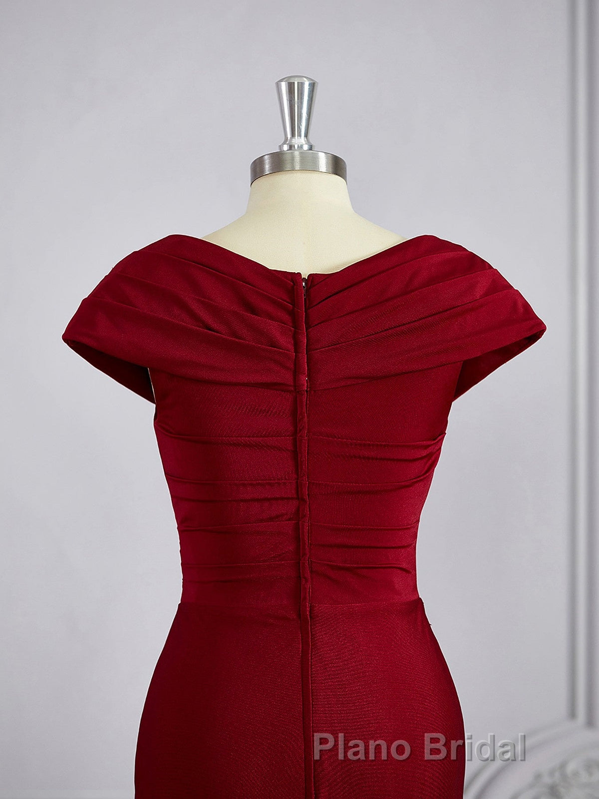 Sheath/Column V-neck Floor-Length Jersey Mother of the Bride Dresses With Ruffles