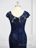 Sheath/Column V-neck Floor-Length Tulle Mother of the Bride Dresses With Appliques Lace