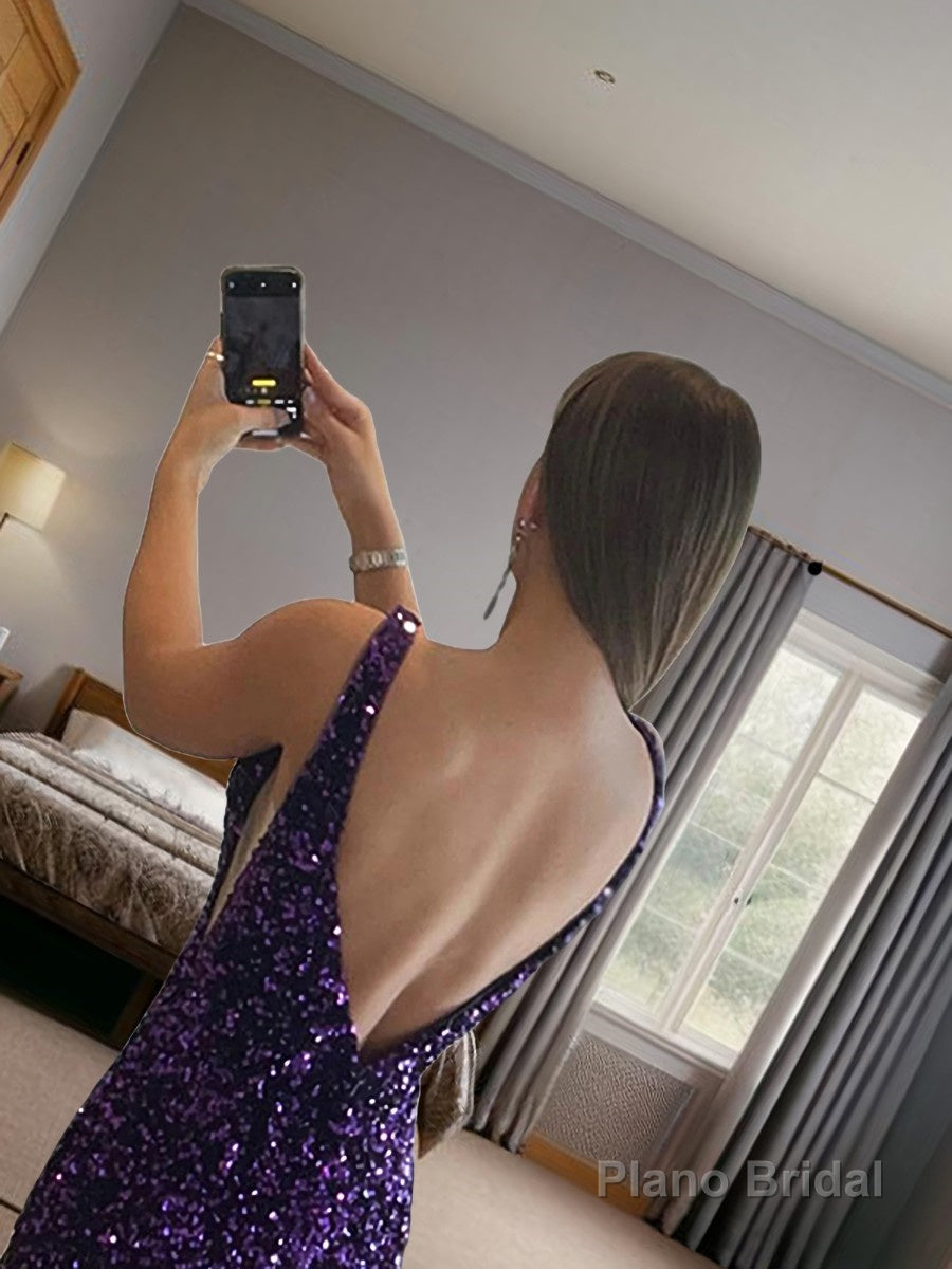 Sheath/Column V-neck Short/Mini Velvet Sequins Homecoming Dresses Secondary image