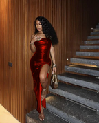 Sheath Formal Evening Dresses For Black Girls, Green Formal Prom Dresses, Formal Evening Party Dresses