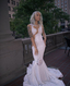 Shining Silver Mermaid Long Sleeves Formal Prom Dresses