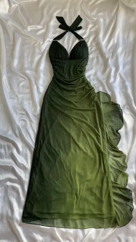 Shiny Chiffon Halter Sheath Formal Prom Dresses For Party&Birthday Elegant Blue Formal Evening Gowns