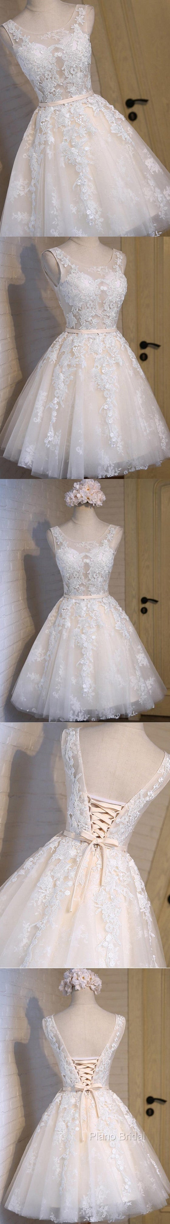 Short Blue Floral Prints Appliques Sleeveless Scoop Neckline Lace Up Back For Teen Lovely Homecoming Dresses