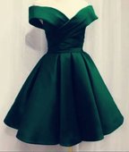 Short Emerald Green Homecoming Dresses For Formal Prom Party