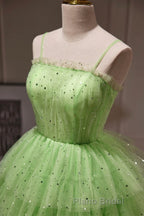 Short Green Formal Prom Dresses, Short Green Graduation Homecoming Dresses