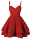 Short Homecoming Dress for Teens Sparkly Glitter Sequins A Line Mini Homecoming Dresses