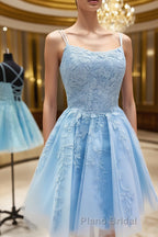 Short Light Lace Formal Prom Dresses, Short Lace Graduation Homecoming Dresses