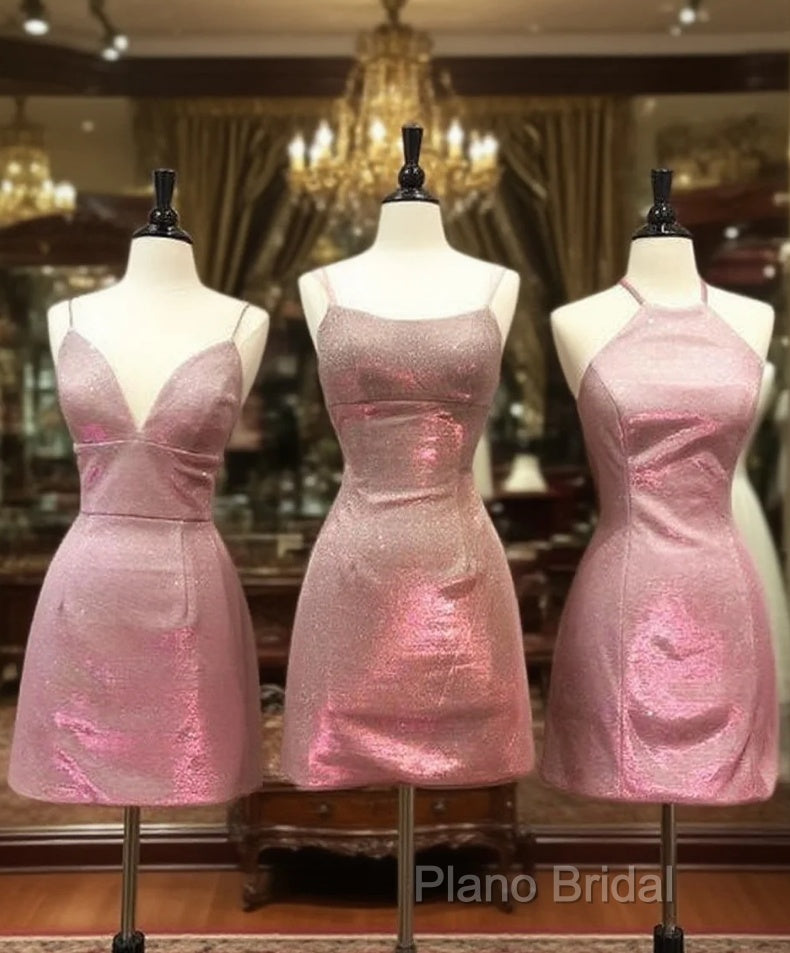 Short Pink Homecoming Dresses Main image