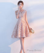 Cute A Line One Shoulder Short Prom Dress Homecoming Dress