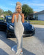 Silver Mermaid Women Formal Evening Party Formal Prom Gowns