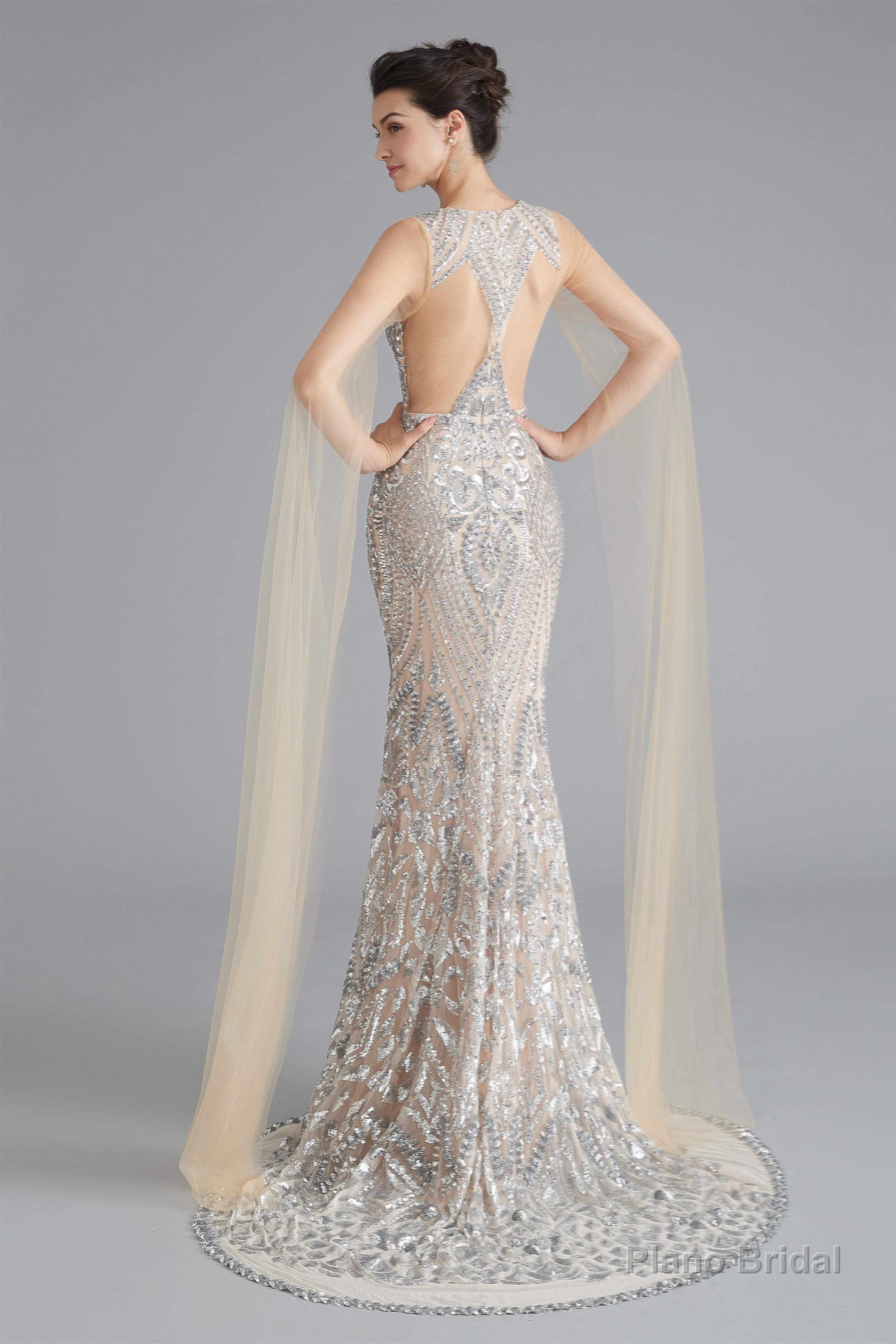 Sequin Beauty Pageant Prom Dresses in Sleek Mermaid Style Secondary image