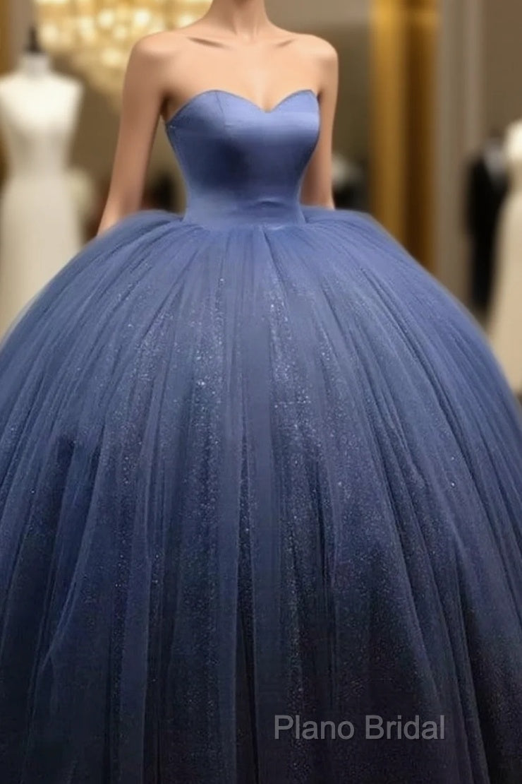 Silver Wedding Dresses Sweetheart Ball Gown