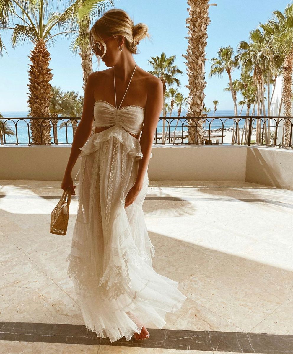 Simple A Line Halter Tulle Champagne Long Formal Prom Dresses