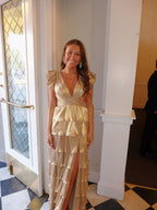 Simple A Line Long Formal Prom Dresses Formal Evening Dresses