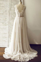 Simple Beach Wedding Dresses Chiffon Fabric, Dresses For Wedding, Bridal Gown ,Bride Dresses, Dresses For Brides