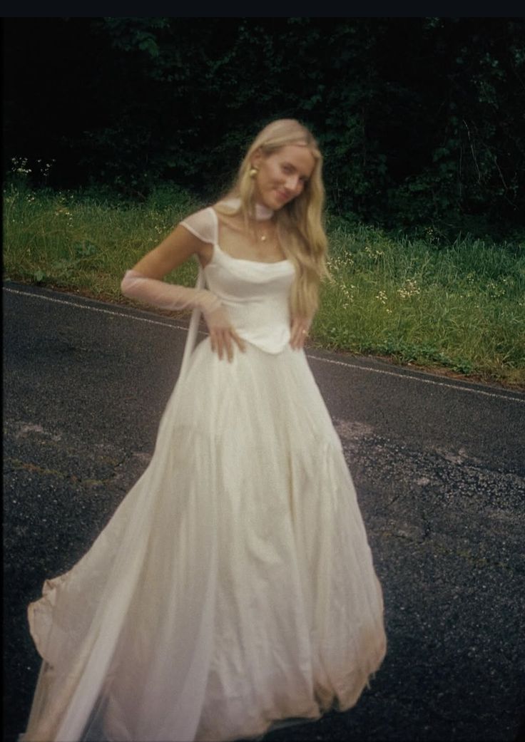 Simple Classic White A Line Strap Satin Tulle Long Formal Prom Dresses Wedding Dresses