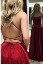 Simple Long Formal Prom Dresses With Slit Blue Formal Dresses Formal Evening Dresses