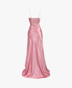 Simple Mermaid Floor Length Formal Prom Dresses With Slit 22Th Birthday Outfit