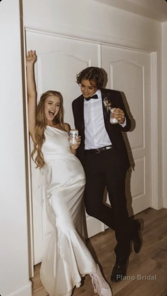 Simple Mermaid Ivory Long Prom Dresses Formal Dress Secondary image