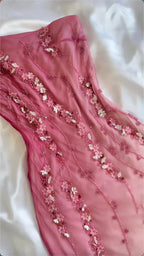Simple Mermaid Formal Prom Gown With Beads One Shoulder Formal Prom Dresses For Teens