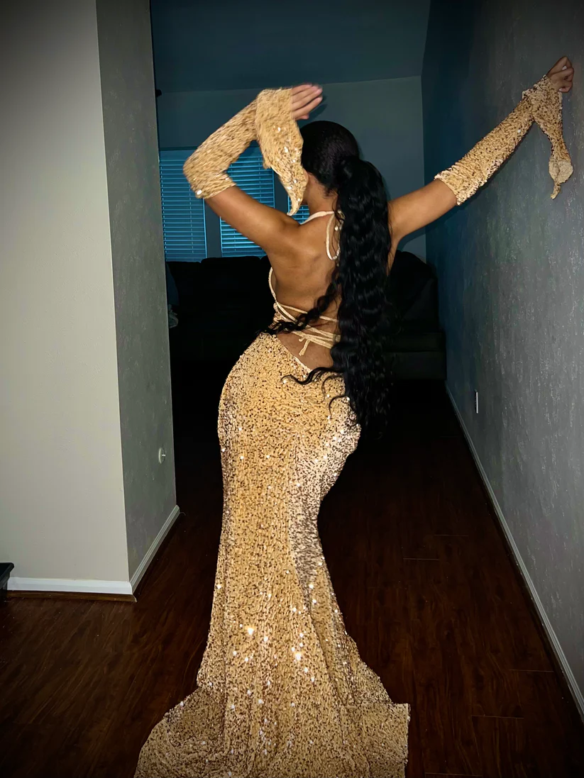 Simple Mermaid Red Sequin Formal Prom Dresses 22Th Birthday Outfit