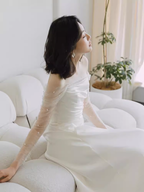 Simple Mermaid Sleeveless Long Formal Prom Dresses