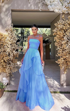 Simple Pink Formal Prom Dresses,Modest Formal Evening Dresses