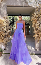 Simple Pink Formal Prom Dresses,Modest Formal Evening Dresses