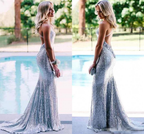 Simple Formal Prom Dresses,Sequin Formal Evening Dresses Pretty Formal Prom Dresses