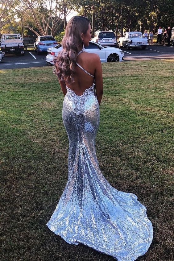 Simple Formal Prom Dresses,Sequin Formal Evening Dresses Pretty Formal Prom Dresses