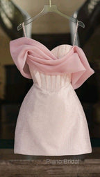 Simple Sheath Straps Pink Homecoming Dresses 16Th Birthday Outfits