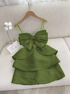 Simple Straps White Birthday Dresses Birthday Outfits