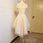 Simple Sweetheart Off Shoulder High Low Party Dresses Homecoming Dresses, Short Formal Prom Dresses