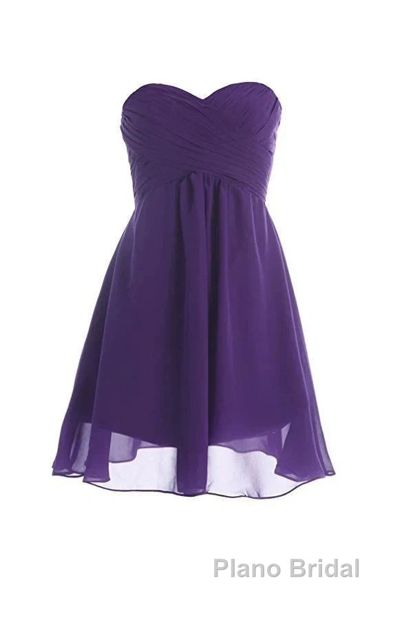 Simply Chiffon Strapless Bridesmaid Dresses