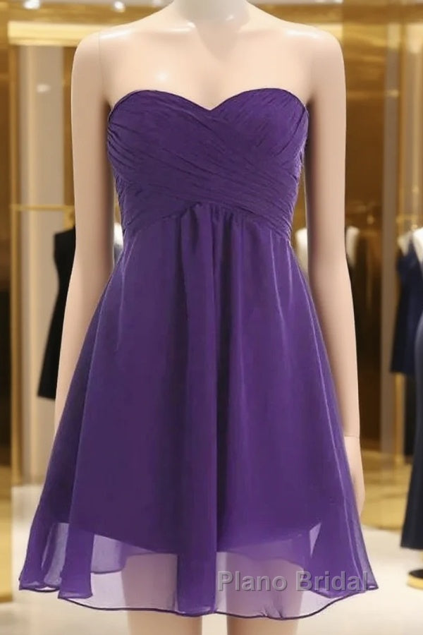 Simply Chiffon Strapless Bridesmaid Dresses Main image