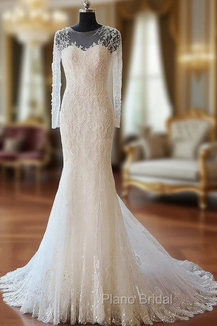 Sleeved Mermaid Bridal Dresses Main image