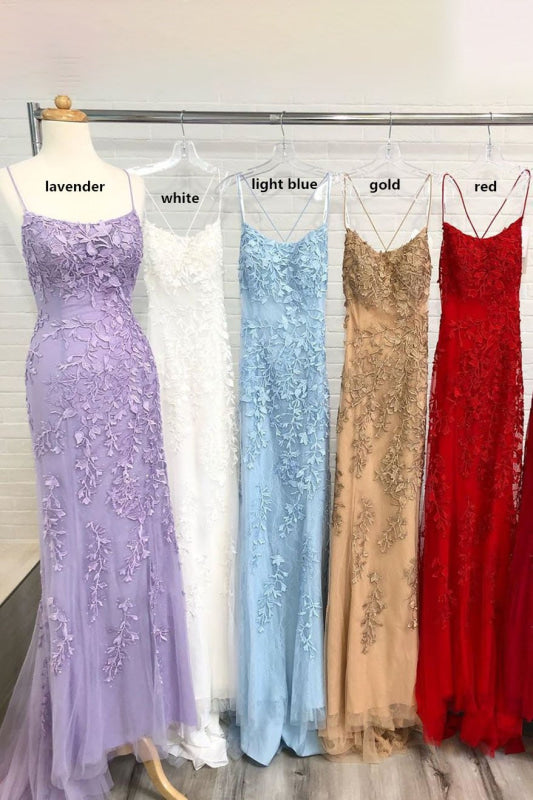 Baby Blue Mermaid Formal Prom Dresses | Stock In USA