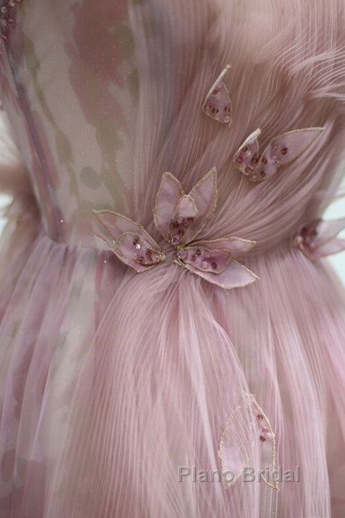 Spaghetti Straps Backless Formal Prom Dresses For Wedding Party