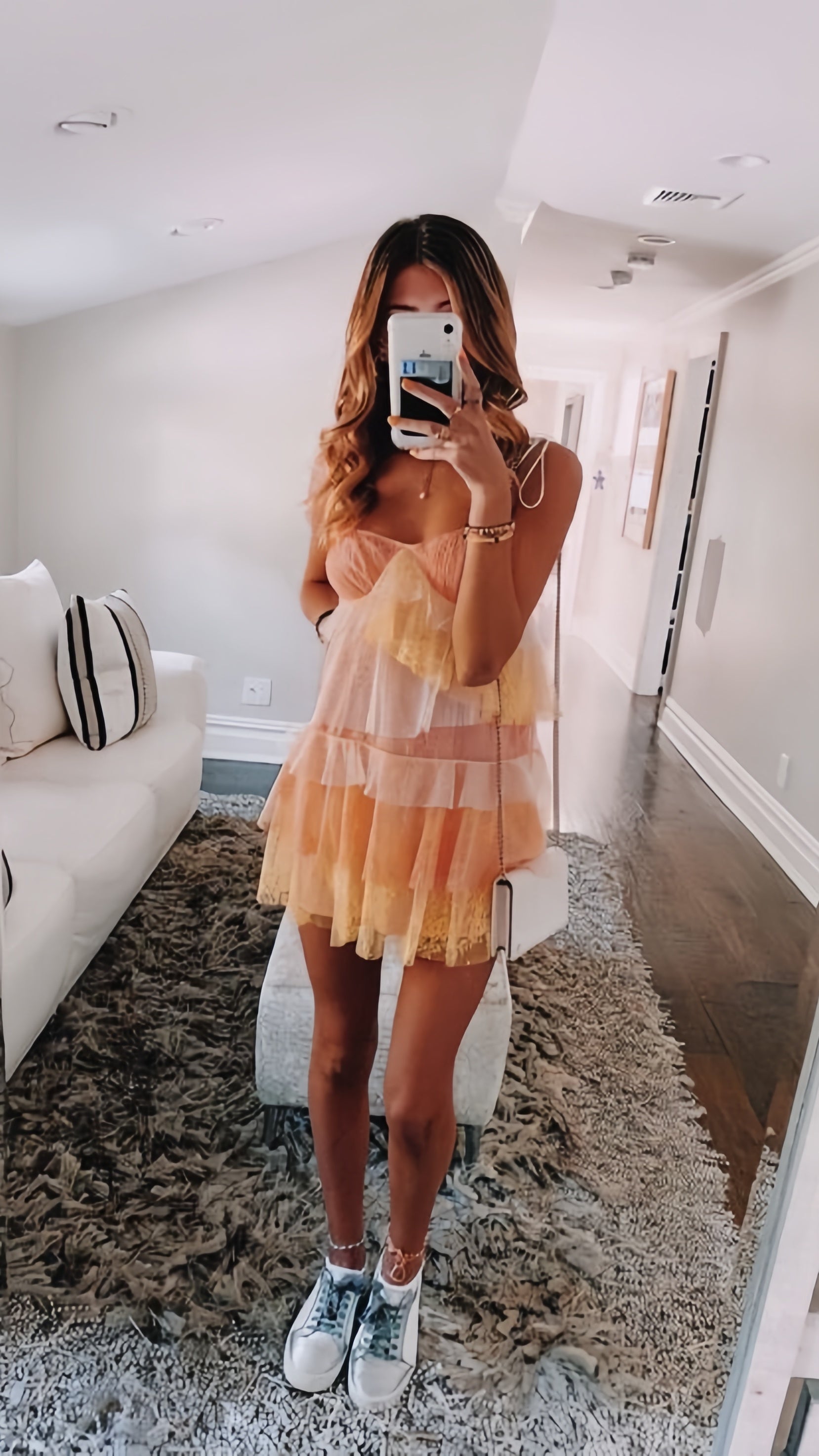 Spaghetti Straps Chiffon Lace Homecoming Dresses Mini Formal Prom Dresses,
