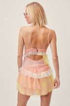 Spaghetti Straps Chiffon Lace Homecoming Dresses Mini Formal Prom Dresses,