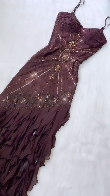 Spaghetti Straps Chiffon Formal Prom Dresses With Beads Long Formal Evening Gowns