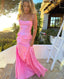 Spaghetti Straps Elegant Long Satin Formal Prom Dresses Formal Evening Dresses Party Dresses Wedding Holiday Birthday Party Dresses