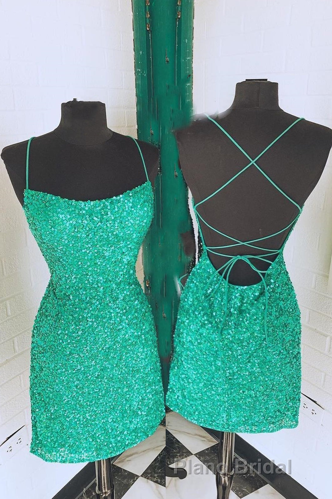 Spaghetti Straps Hot Pink Bodycon Mini Dresses,Graduation Dresses