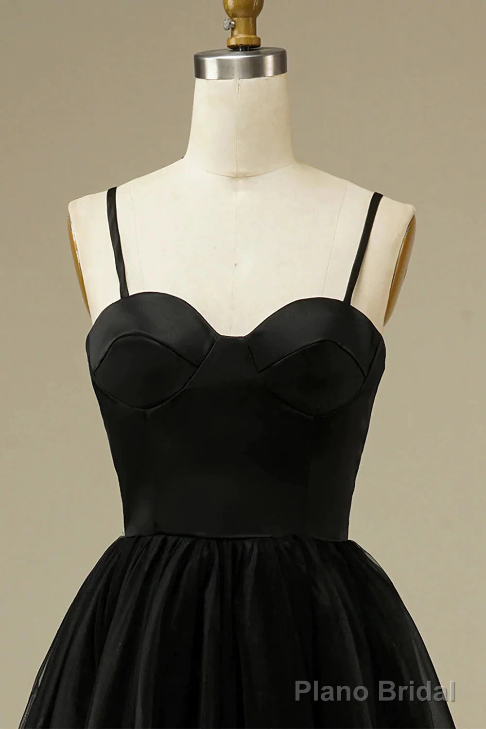 Spaghetti Straps Informal Tea-Length Bridal Gown Secondary image
