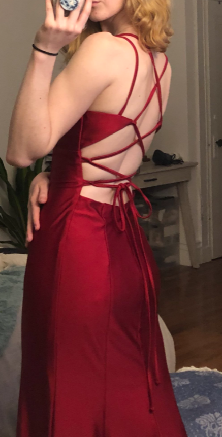 Spaghetti Straps Mermaid Long Formal Prom Dresses Secondary image