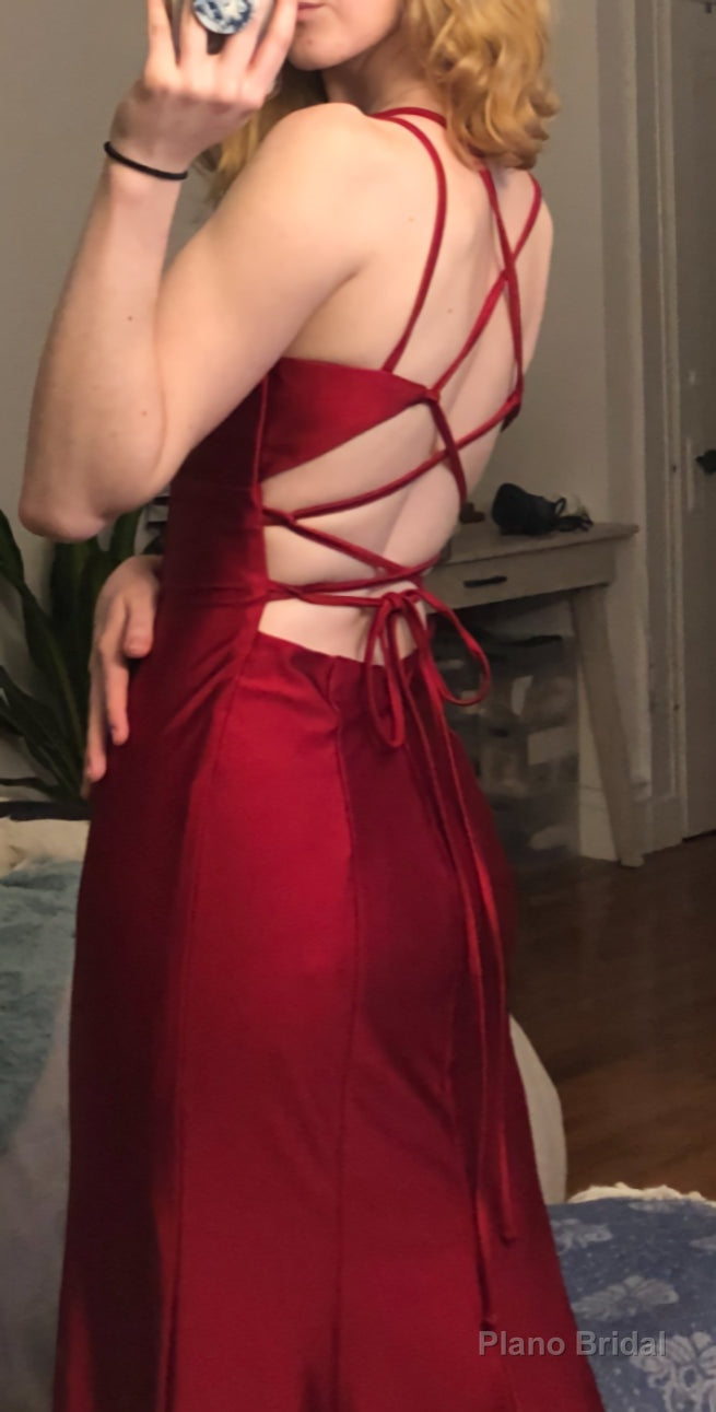 Spaghetti Straps Mermaid Long Prom Dress Secondary image