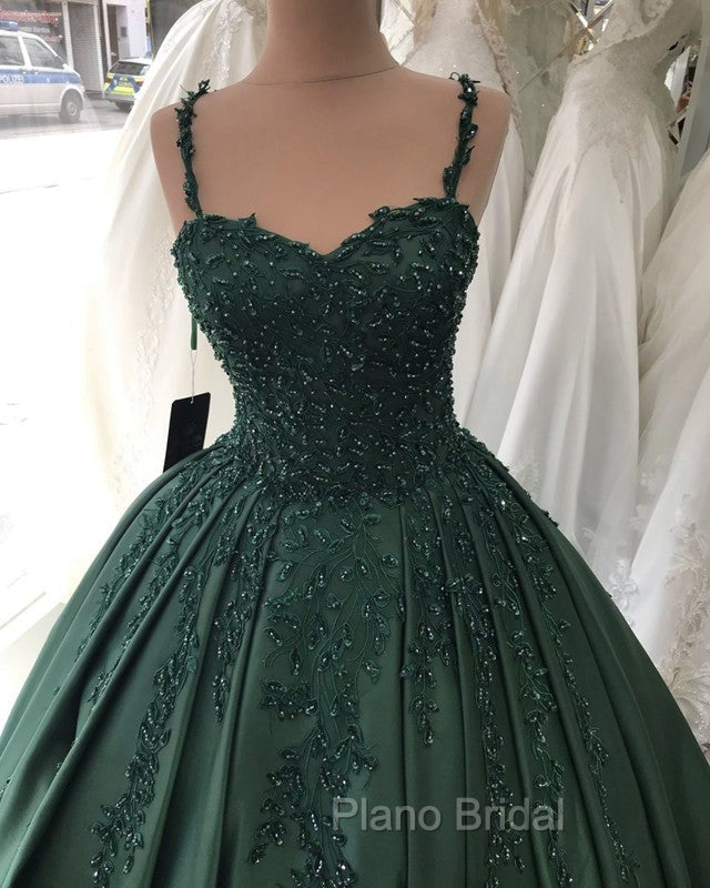 Spaghetti Straps Quinceanera Dresses Sweetheart Ball Gown Lace Beaded Secondary image