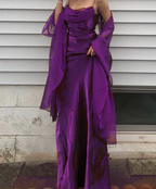 Spaghetti Straps Simple Burgundy Long Formal Prom Dresses