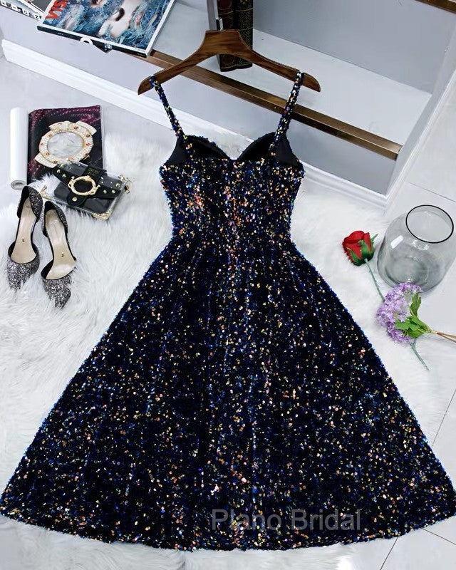 Sparkle Ombre Sequin Sweetheart Homecoming Dresses